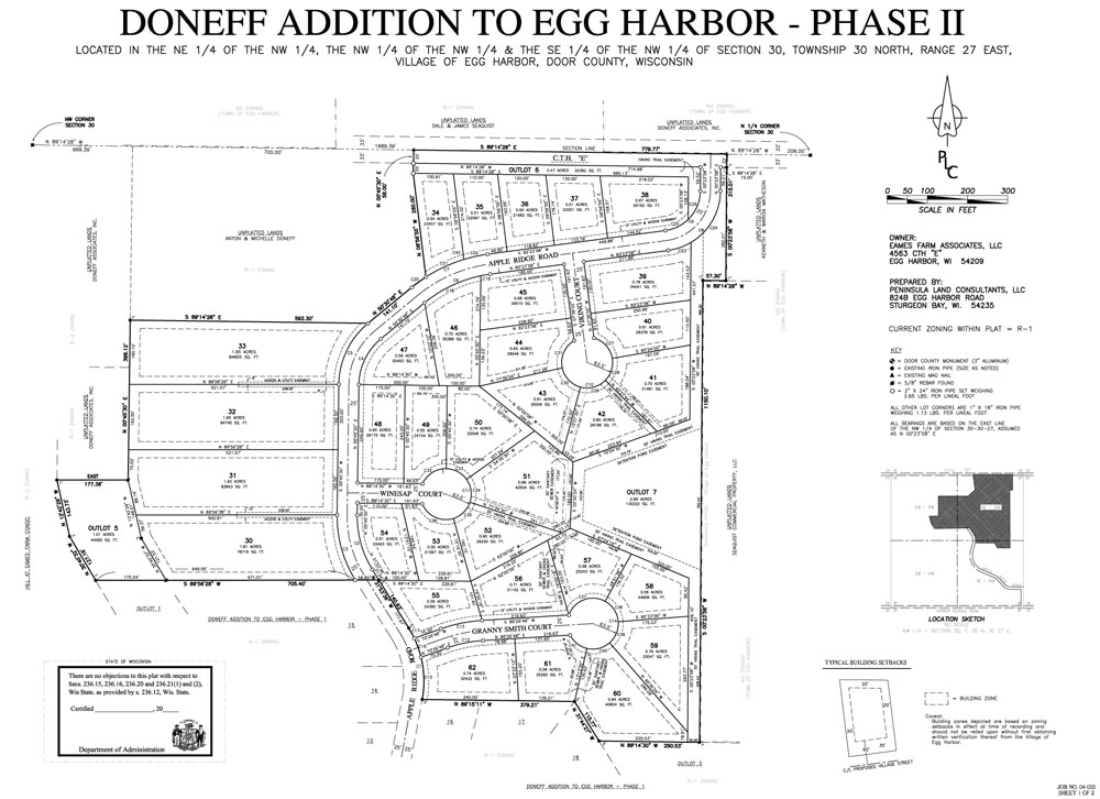 Phase II Lot Layout | Apple Ridge at Eames Farm